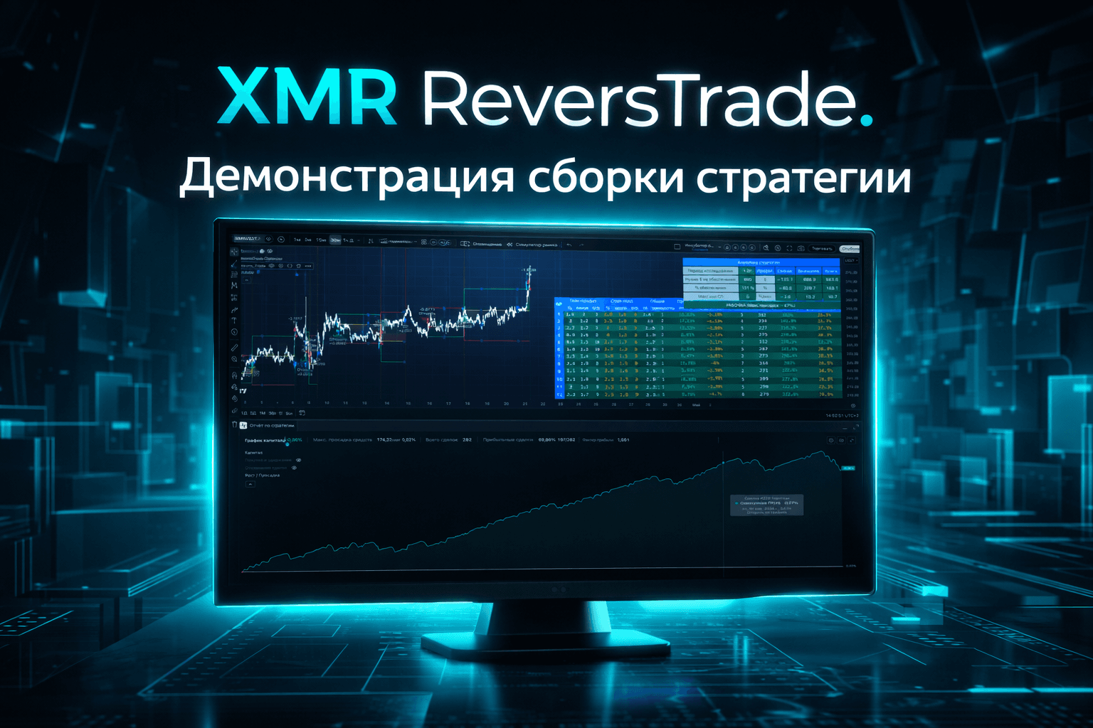 XMR ReversTrade. Демонстрация сборки стратегии